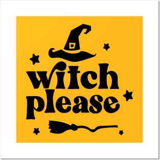 Witch please typographic design Posters and Art